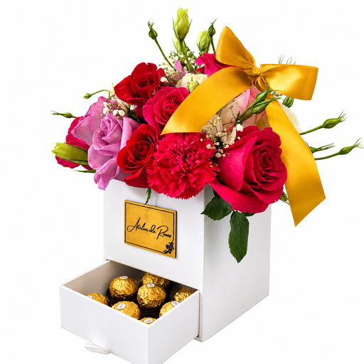 BOX FLOWER & FERRERO L2600
